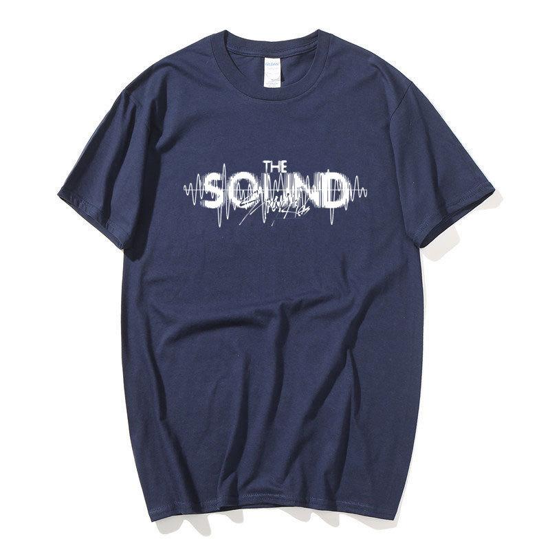 Kpop корейская модная футболка Stray Kids со звуковым музыкальным альбомом, эстетичная женская футболка унисекс, хлопковые футболки большого размера, уличная одежда