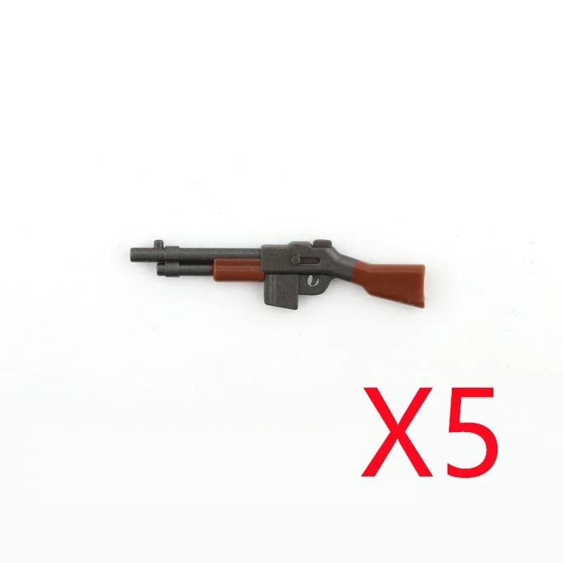 5 СМ Вторая мировая война Военные строительные блоки Американские Немецкие Советские Фигурки солдат Оружие Аксессуары Пистолеты Пистолет Снайперский ремень Мини-кирпичики MOC