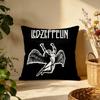 Модный сменный чехол для подушки Led Zeppelin Универсальный двусторонний чехол для подушки Подходит для дивана, кровати, автомобиля Ежедневный декор