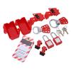 Electrical Lockout Tagout Kit with Circuit Breaker Lock Hasps Loto Tags Safety Padlocks Keys for Industrial Chemical