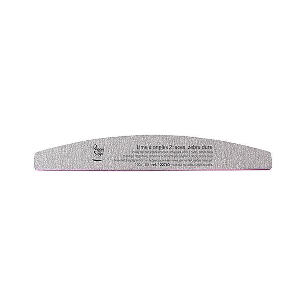 Peggy Sage Professional 100/100 Grit Zebra Moon Nail Files, Trio Pack | Ideal for Salon & Home Use
