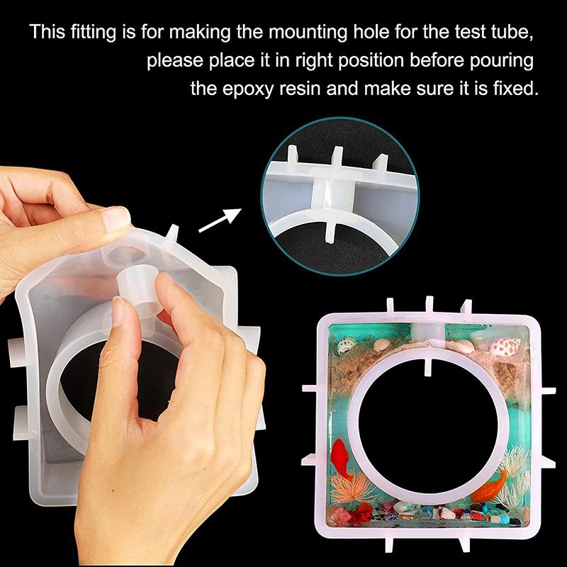 WCIC новая кристальная форма для рукоделия из эпоксидной смолы, украшение дома, силиконовая форма, ручной инструмент, современная ваза, гидропоника, ветка цветов