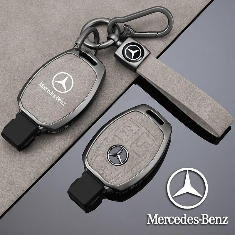 ZHM3 High Quality Car logo Remote Key Fob Cover Shell Bag For Mercedes Benz A C E S G Class GLC CLE CLA W177 W205 W213 W222 X167 AMG