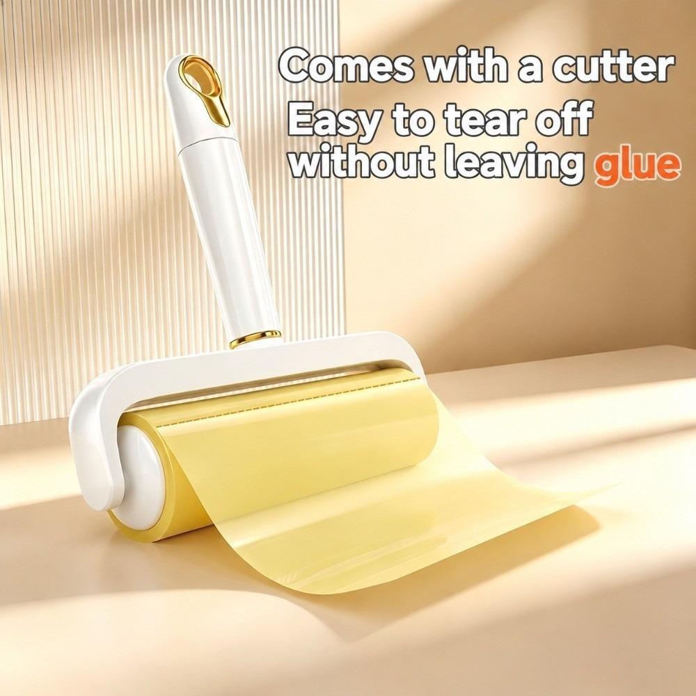 Reverse Roll Pet Hair Remover Roller Replaceable Refill Tape Sticky Lint Roller Pet Hair Cleaning