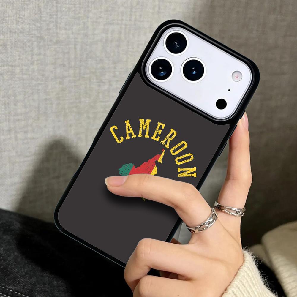 Чехол-бампер для iPhone 17 Air 16 Pro Max 15 Plus 11 13 Mini 14 12 Задняя крышка телефона Флаг Камеруна