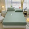 Чистый хлопок однотонный одно изделие простыня на резинке покрывало на кровать пылезащитный чехол мешок для кровати защитный чехол