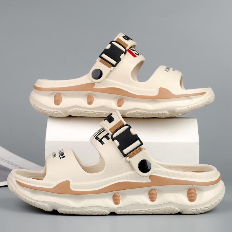 2025 Новые мужские уличные сандалии тапочки пляжные удобные толстые подошвы сабо мужская повседневная обувь садовая обувь мужские и женские пляжные сандалии