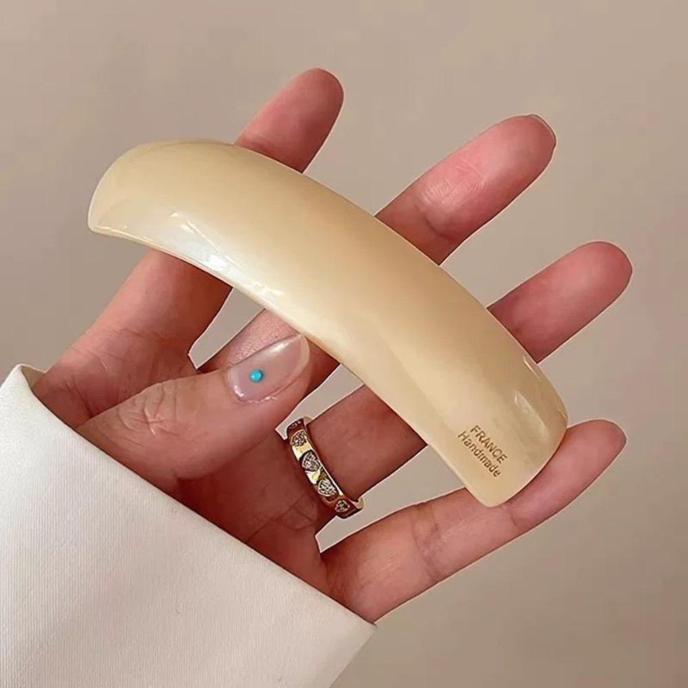 Эллиптическая ацетатная заколка для волос Геометрическая большая заколка Милая заколка-пружинка Женская