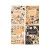 20 Sheets/pack of Old Wooden Floating Stickers, Hand Account Stickers, Waterproof Hand Account Materials, Creative Stickers