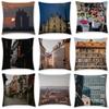 Городской пейзаж Декоративная наволочка Гостиная Офис Дом Наволочка Украшения для автомобиля