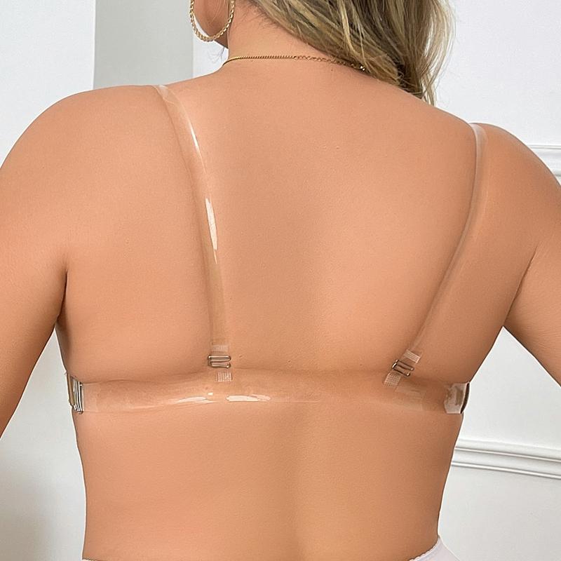 Женский невидимый бюстгальтер больших размеров с косточками, сексуальное кружевное нижнее белье, без подкладки, бюстгальтер с открытой спиной, нижнее белье 85C 85D 90C 90D 95C 95D 100C 100D