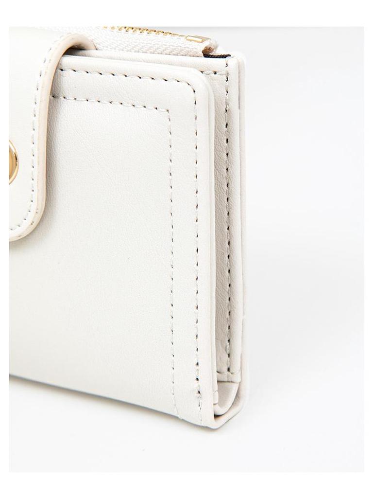 Короткий женский кошелек в японском и корейском стиле — простой, однотонный, тонкий, высококачественный, многофункциональный, модный для студентов