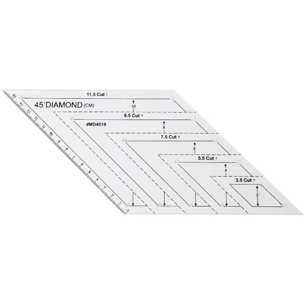 4 Pcs/set Sewing Ruler Acrylic Handmade Quilt Templates Stencil Grade Ruler Triangles Hexago