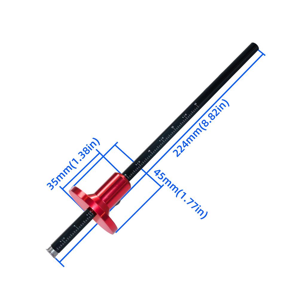 Плотницкий промышленный разметочный калибр, высокая твердость, ручной столярный измерительный инструмент, разметочная линейка, разметочная линейка