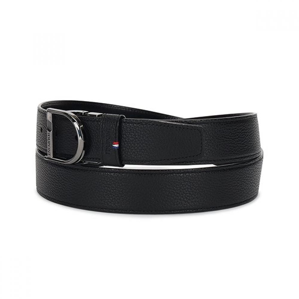 S.t. Dupont D Logo Buckle Reversible Ruthenium 35mm Belt Black Cj9351200z
