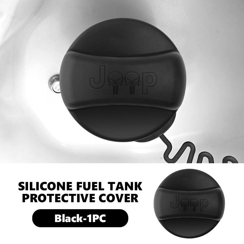Car Silicone Fuel Tank Cap Trim Accessories For Jeep Cherokee Patriot Liberty Wrangler JK JL Commander