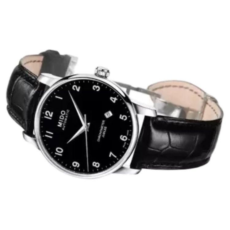 Mido Belluna Automatic Mechanical Movement 50M Water Resistant Watch 42Mm Black Dial Men watches M8690.4.18.4