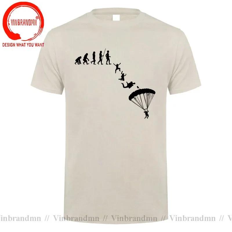 Skydiver Skydiving Skydive Evolution T Shirt Unisex Sky Diving Diver Dive Tshirt Funny Paragliding Shirt Parachute Lover Tee Shirt