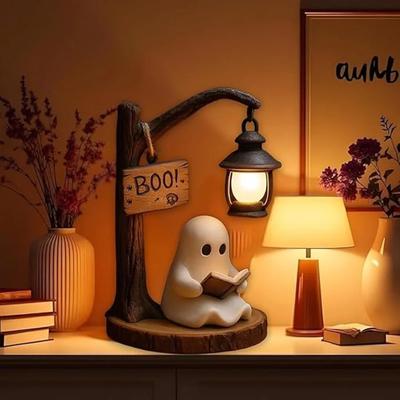 Прочный высококачественный милый призрачный фонарик для чтения - Boo3D Смоляной Хэллоуинский призрачный ночник Призрачные теплые огни