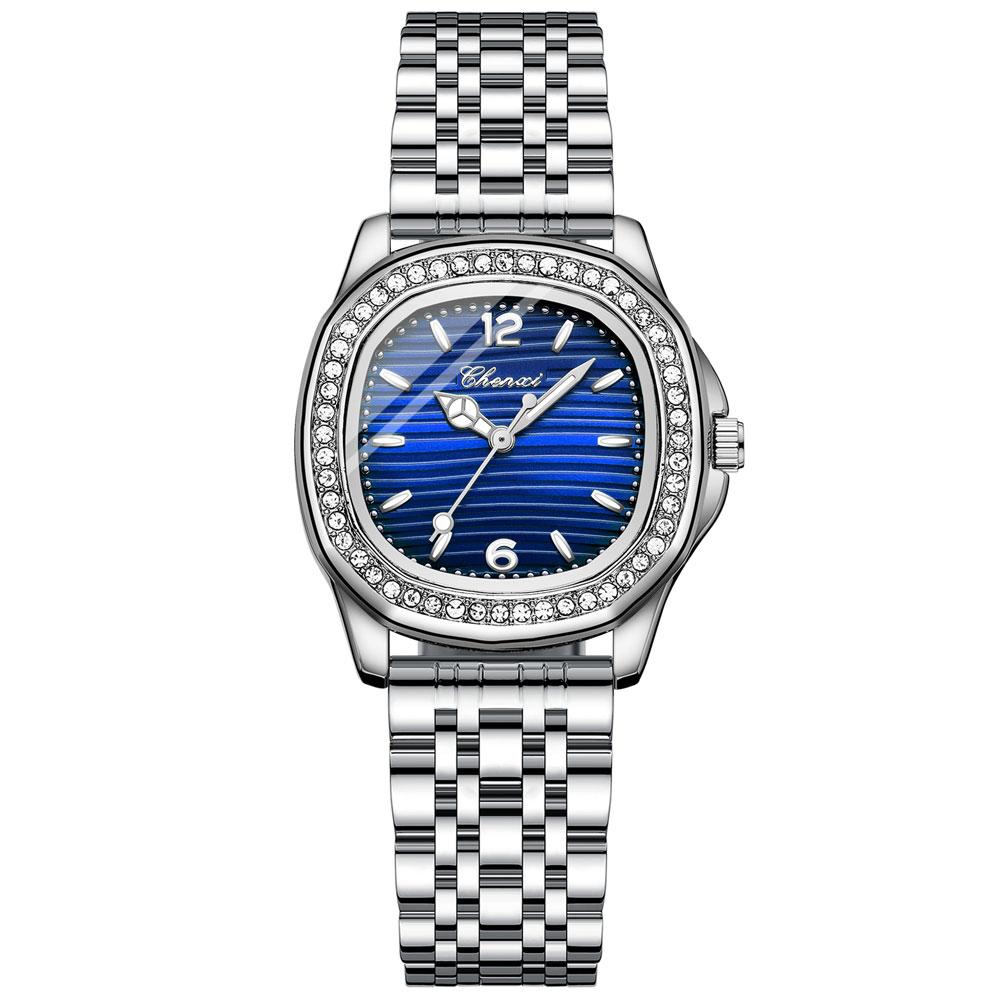 CHENXI Women's Watch Luxury Diamond Quartz Watches Stainless Steel Fashion Dress Wristwatches Clock Gift for Ladies