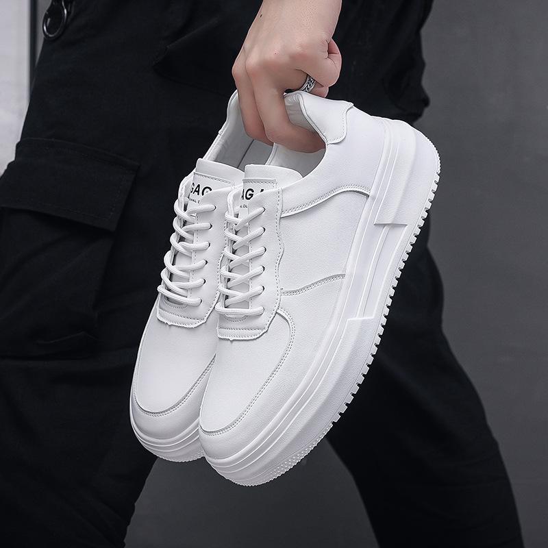 Нишевая ретро обувь для доски осень и зима новая мужская обувь нишевая маленькая белая обувь мужская толстая подошва Guochao желтые туфли Wenzhou spot