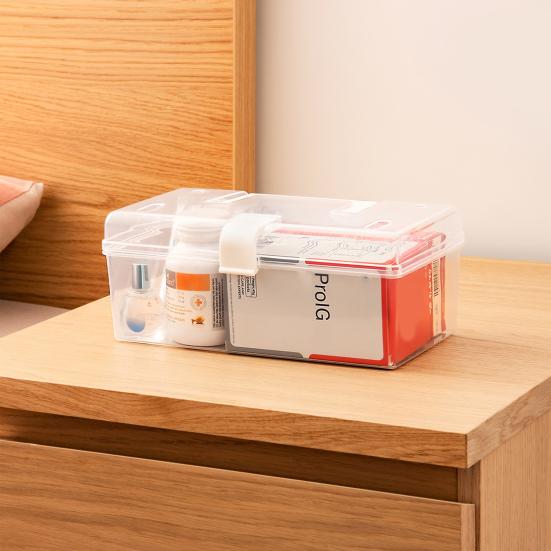 Коробка для хранения большой емкости прозрачная пластиковая универсальная крышка для лица прозрачный органайзер коробка для дома