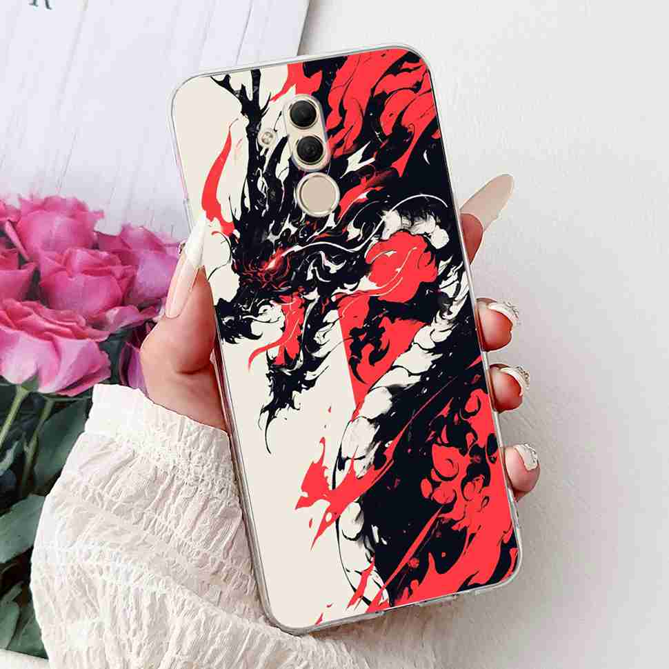 For Huawei Mate 20 Lite 6.3" Case SNE-AL00 Cute Cat Soft Silicone Cover For Huawei Mate 20Lite SNE-LX1 Colorful Butterfly Shell