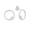Silver Earrings with Cubic Zirkonia (2187431)