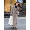 Mokana Women's Elegant Long Wool Blend Coat