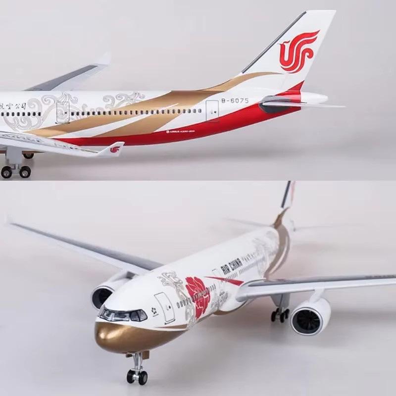 Модель Airbus A330 авиакомпании Air China 'Zichen Hao' (1:Масштаб 135) С колесами и огнями - 47 см Украшение Пассажирский Самолет Гражданской Авиации.