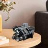 Напольная модель двигателя V8 из смолы для гаража, статуэтка для автолюбителей, фигурка двигателя малого объема, коллекционный подарок для взрослых