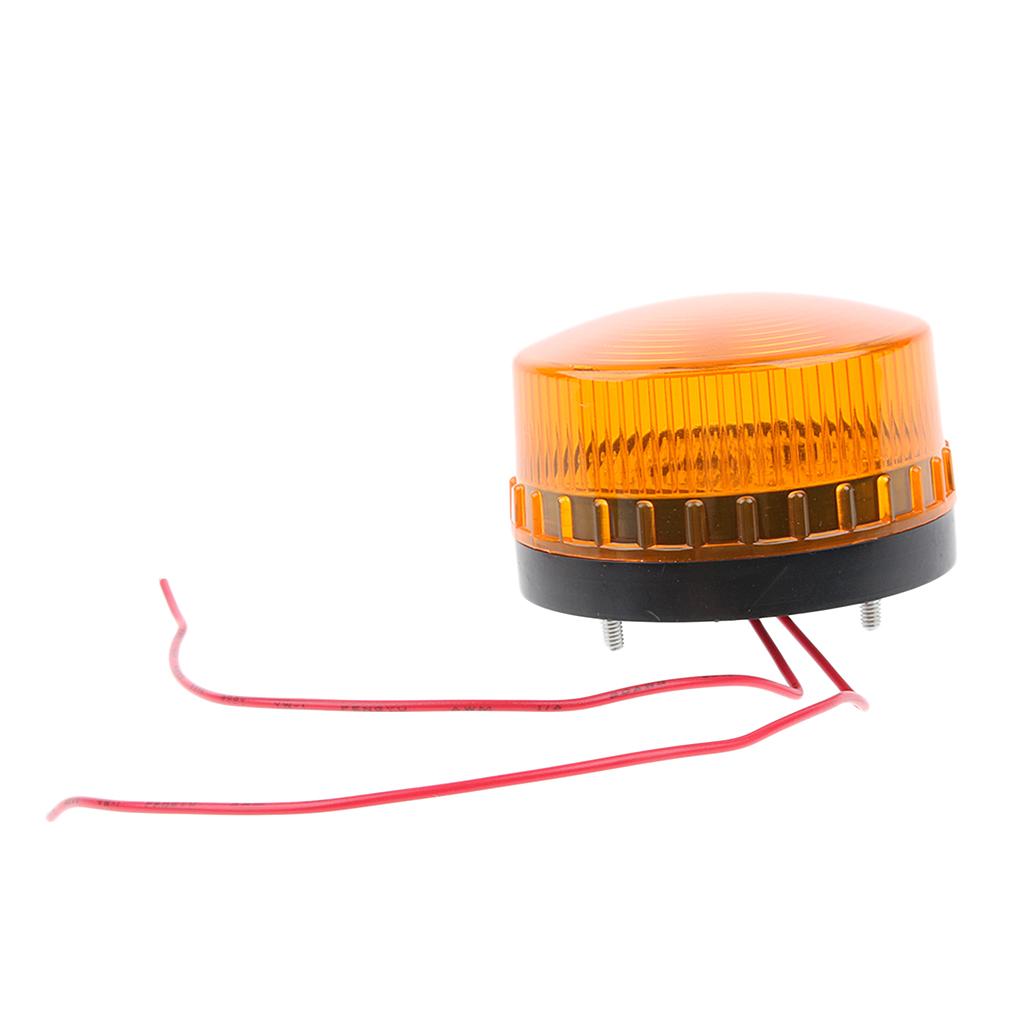 2x Yellow Industrial Warning Strobe Beacon Light Alarm Lamp