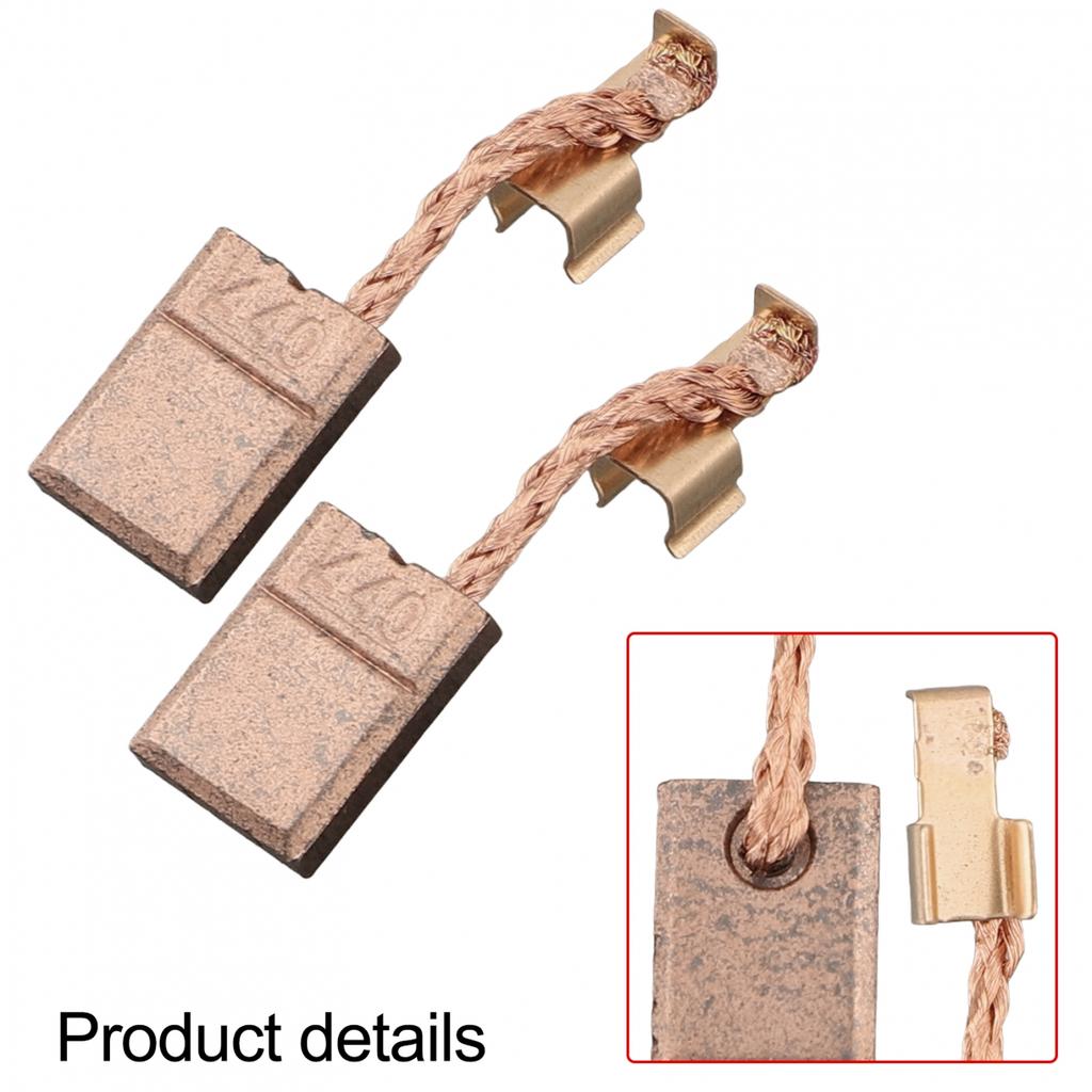 Carbon 2Pcs Carbon Brushes Carbon Brush Durability Metal