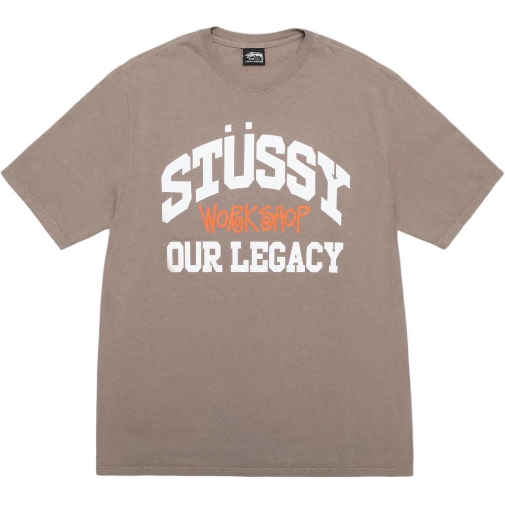 Stussy x OUR LEGACY  FW24 WORK SHOP COLLEGIATE TEE PIGMENT DYED logoT Unisex 3903958