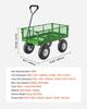 Steel Garden Cart 680lb Capacity Heavy Duty Yard Wagon Cart 10in Tires