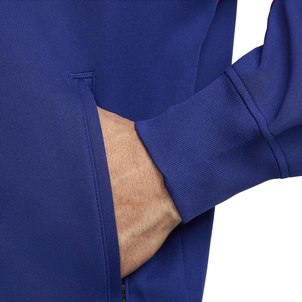 Nike Академия ФК Барселона Pro Домашняя Мужская Куртка-Анорак Nike Dri FIT для Футбола FN9625-455