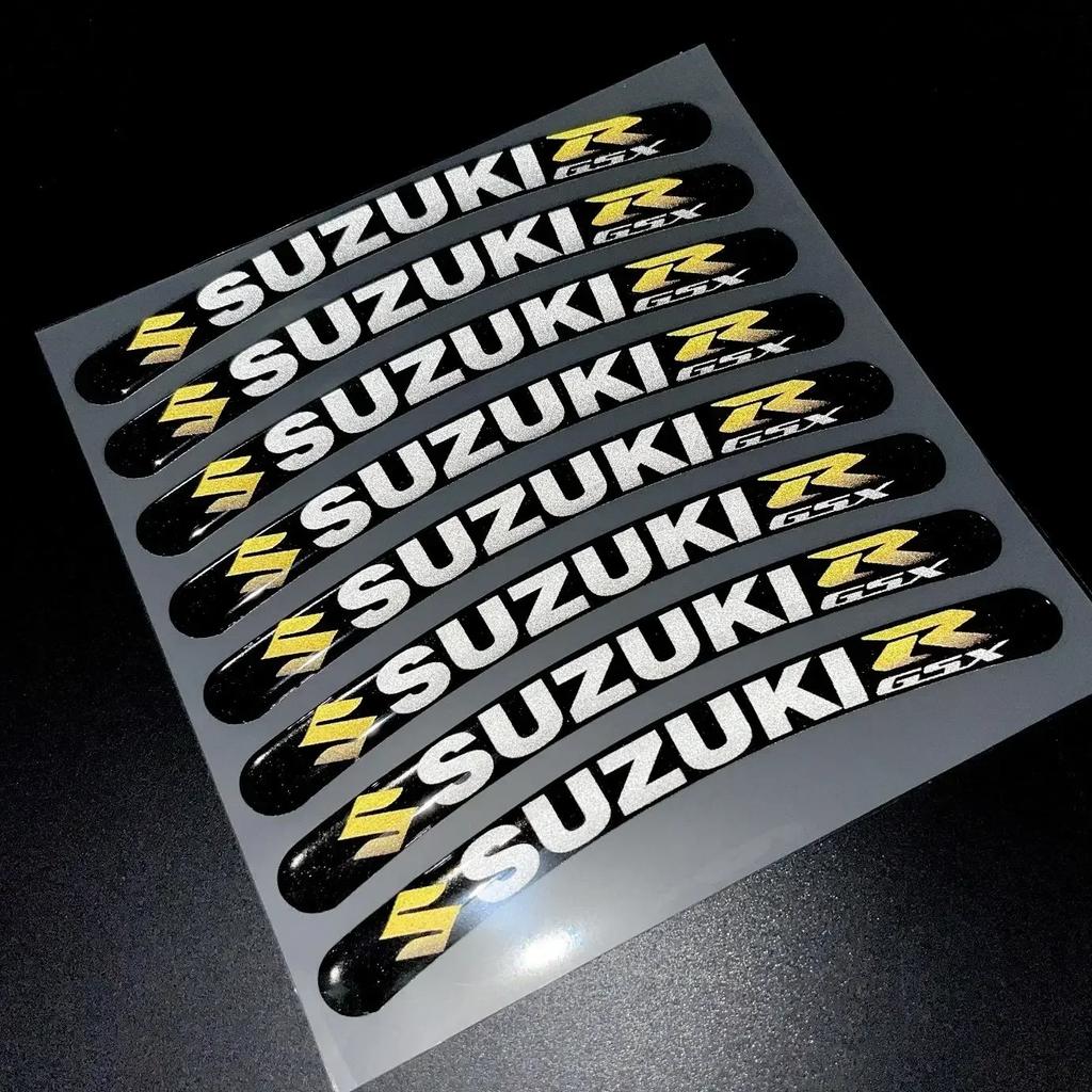 GMRT3 Car Wheel Stickers 13-19 Inch Universal for Suzuki Motorcycle Tire Modification Waterproof Drip Glue Decorative Stickers