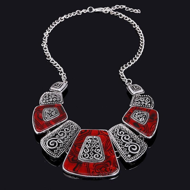 6 цветных колье, винтажные ожерелья, женские украшения