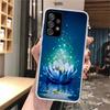 Мягкий чехол для телефона с цветами лотоса сине-белыми цветами для Samsung Galaxy A52 A42 A32 A12 A22 A51 A50S A30S A20S A10S A71 A41 A31 A21S A40 A20