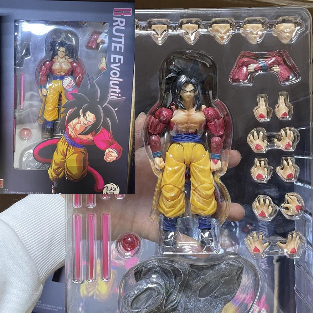 В наличии Игрушки Черная Дыра Фигурка Сон Гоку Dragon Ball Z Супер Сайян Сон Гоку Брутальная Эволюция Аниме Фигурки Действия Модель Игрушка Подарок