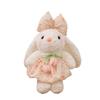 Floral Rabbit Plush Toy With Pp Cotton Filling For Children And Couples Gift