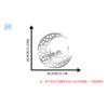 Креативные зеркальные акриловые настенные наклейки полая луна украшение спальни украшение гостиной настенные наклейки
