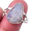 Natural Rainbow Moon Stone Gemstone Handmade 925 Sterling Silver Ring S.10 w4p47