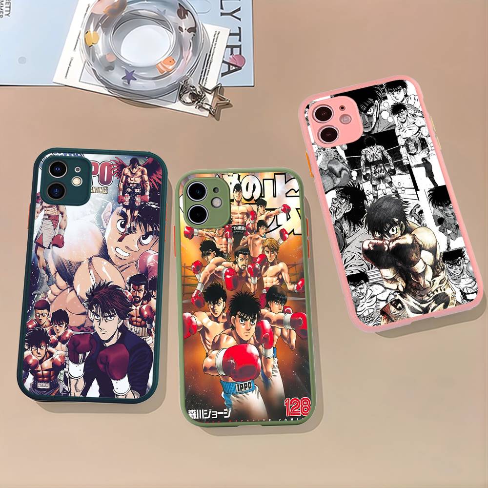 Чехол для телефона Аниме H-Hajime N-No I-Ippo Для IPhone 16e 16 15 14 13 12 11 Pro Max X XS Max Plus Матовый Прозрачный