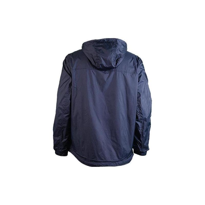 Calvin Klein Прочная ветрозащитная водонепроницаемая структурированная куртка Techwear с капюшоном и регулируемой талией для мужчин CM234687-NVY