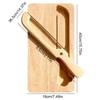 Хлеборезка Двусторонняя Пила-лучок для бейглов Резак для хлеба и Деревянный набор хлебной доски для Тоста Торта Багетов Завтрака Кондитеров