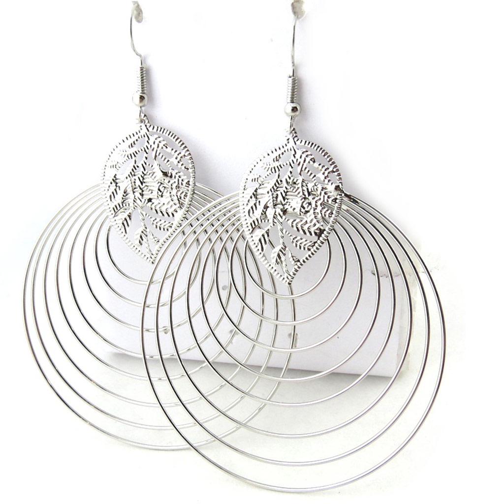 Les Trésors De Lily [N1103] — Серебряные дизайнерские петли «Хореография» (геометрические формы).