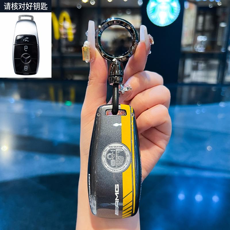 Car Remote Key Case Cover For Mercedes Benz A C E S G Class GLC CLE CLA GLB GLS W177 W205 W213 W222 X167 AMG F3