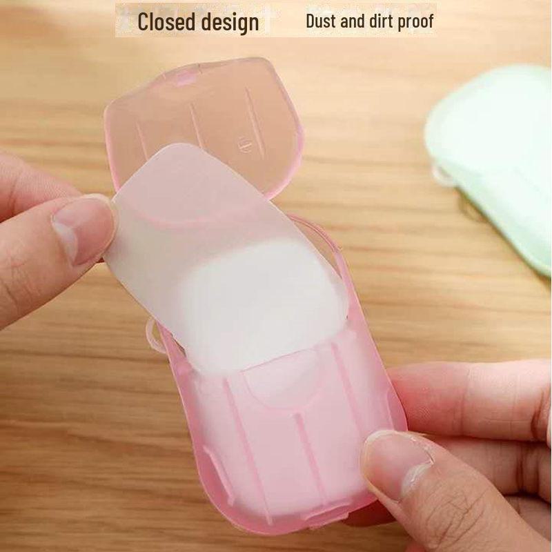 Портативные мини дорожные мыльные хлопья: Одноразовая бумага для мытья рук для использования на открытом воздухе