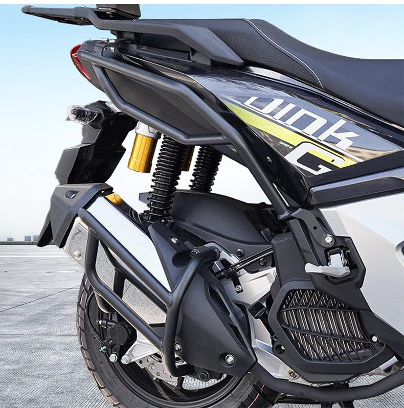 Бампер-защита (дуга) для скутера Kymco Dink G150: Полная защита передней и задней части для 26 моделей